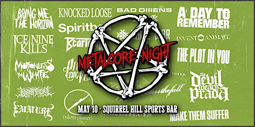 Imagem principal do evento Metalcore Night - Emo Night Goes Heavy
