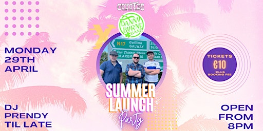 Imagem principal do evento Summer Launch Party ft. Danny Byrne Band @ Coyotes
