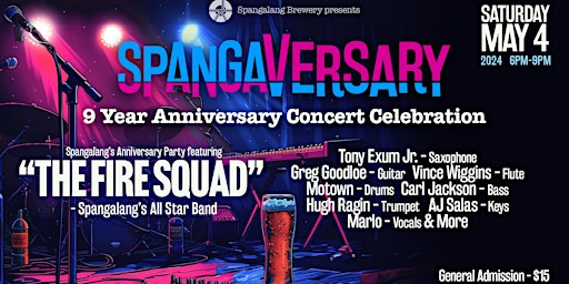 Image principale de SPANGAVERSARY - Spangalang's 9 Year Anniversary Concert Celebration