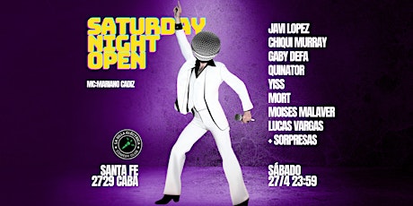 SATURDAY NIGHT OPEN | STAND UP | 27ABR