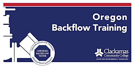 Five-Day Backflow Tester Course - 3.0 DW CEUs 1.5 WW CEUs primary image