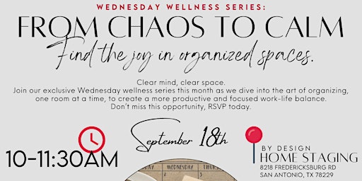 Image principale de Wellness Wednesday - From Chaos to Calm