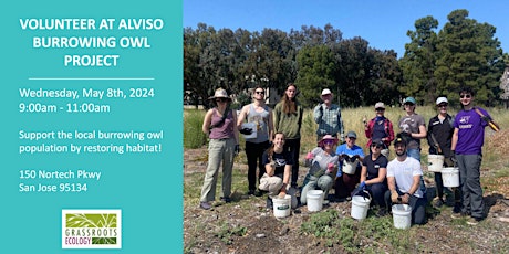 Volunteer Outdoors in Alviso at the Burrowing Owl Project (18+)