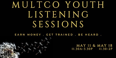 MultCo Youth Listening Sessions - Adulting IRL Training primary image