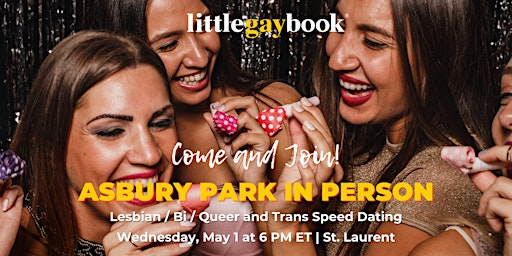 Primaire afbeelding van Asbury Park: In-Person Lesbian/Bi/Trans/Queer Speed Dating