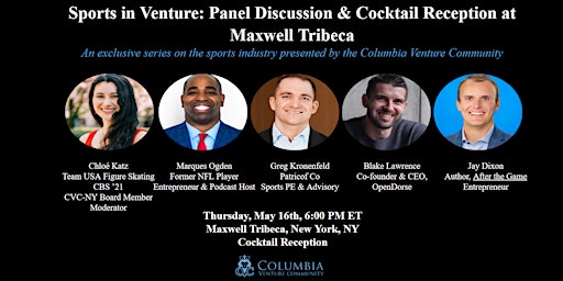 Columbia Venture Community Presents An Exclusive Sports Industry Series  primärbild