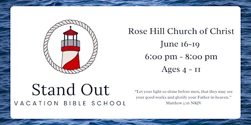 Imagem principal de 2024 Rose Hill Church Vacation Bible School