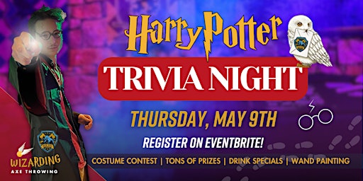 Harry Potter Trivia Night @ Kick Axe Philly!  primärbild