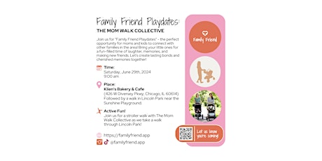 Family Friend Playdates: The Mom Walk Collective