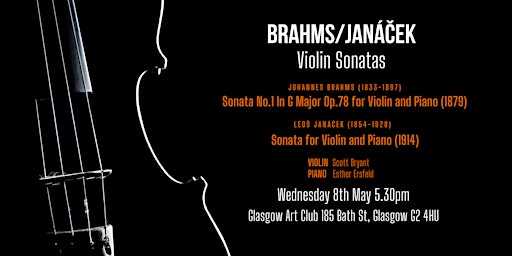 Imagem principal do evento Brahms/Janáček: Violin Sonatas