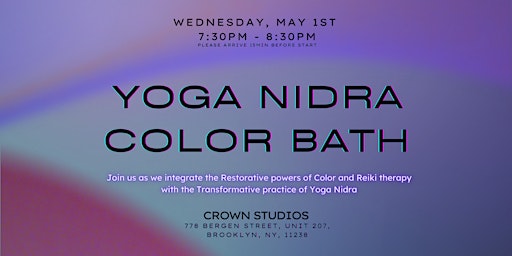 Imagem principal do evento Yoga Nidra Color Bath