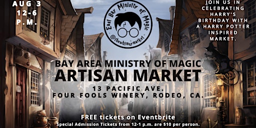 Imagem principal do evento The Whimsy: East Bay Ministry of Magic Artisan Market