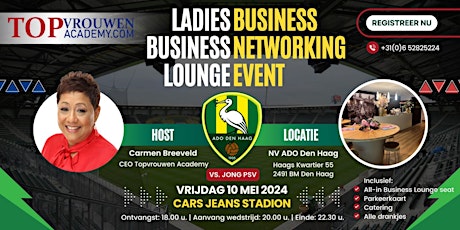 Imagen principal de Ladies Business Networking Event ADO Den Haag