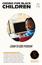 Black Children Coding  ages 7-17