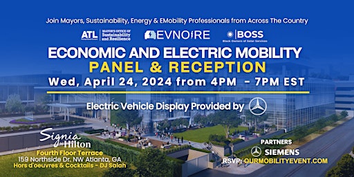 Panel & Reception, Economic and Electric Mobility - Atlanta primary image