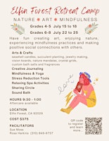 Nature * Art * Mindfulness Camp  for Tween & Teen Girls primary image