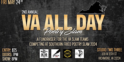 Primaire afbeelding van 2nd Annual VA All Day Poetry Slam