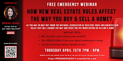 Hauptbild für How new Real Estate Rules affect you! [Emergency Webinar]