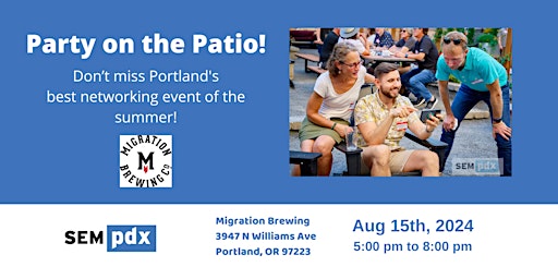 2024 Party on the Patio at Migration Brewing primary image