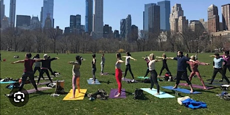 Central Park Yoga with @RobbySockRocker