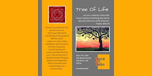 Imagem principal do evento Tree of Life Paint Night - Painting with Senra