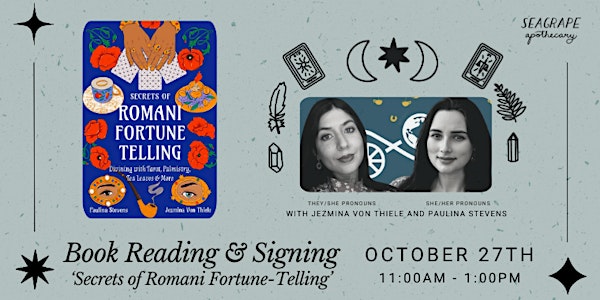 Secrets of Romani Fortune-Telling: Book Signing & Reading  *in-person!*
