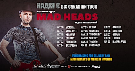 Primaire afbeelding van Вадим Красноокий (MAD HEADS) | Victoria -  May 16 | BIG CANADIAN TOUR