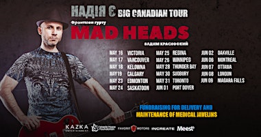 Hauptbild für Вадим Красноокий (MAD HEADS) | Victoria -  May 16 | BIG CANADIAN TOUR