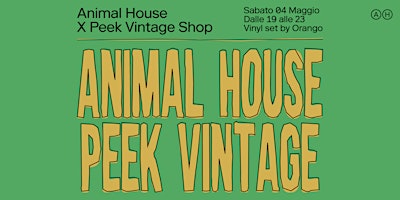 ANIMAL HOUSE x PEEK VINTAGE SHOP primary image