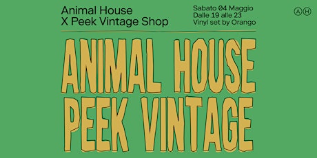 ANIMAL HOUSE x PEEK VINTAGE SHOP