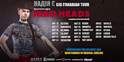 Primaire afbeelding van Вадим Красноокий (MAD HEADS) | Vancouver -  May 17 | BIG CANADIAN TOUR