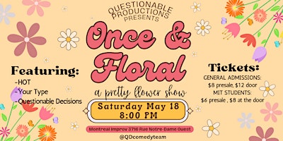 Once and Floral: A Pretty Flower Show primary image