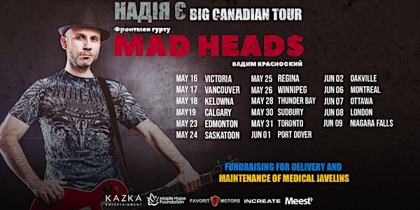 Вадим Красноокий (MAD HEADS) | Calgary -  May 19 | BIG CANADIAN TOUR