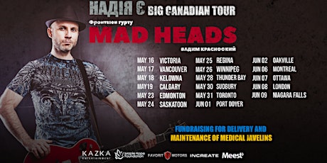 Вадим Красноокий (MAD HEADS) | Winnipeg -  May 26 | BIG CANADIAN TOUR
