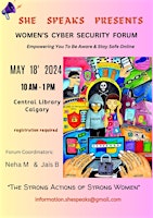 Imagem principal do evento She speaks cybersecurity awareness event
