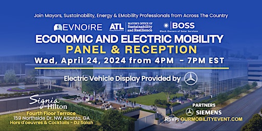Primaire afbeelding van Panel & Reception, Economic and Electric Mobility - Atlanta