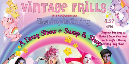 Primaire afbeelding van Sharing is Caring - A Beary Exciting Drag Show Event and Swap Party at Books-4-Cause