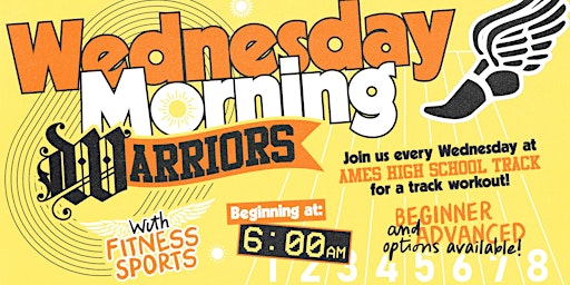Primaire afbeelding van Wednesday Morning Warriors Track Workout - Ames - FREE!