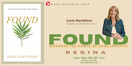 Speaker Tour with Lorie Hartshorn - REGINA