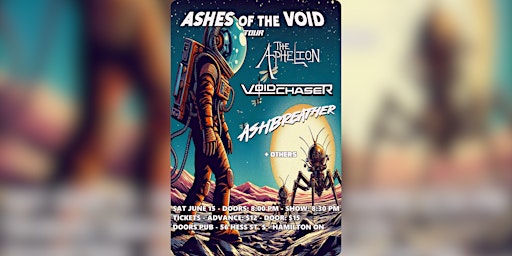 Imagem principal de Ashes of the Void Tour w/Ashbreather, Voidchaser, The Aphelion & more TBA