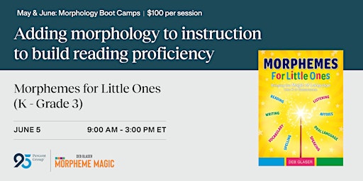 Morphemes For Little Ones Boot Camp June 5 primary image