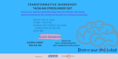 Imagen principal de transformative workshop: Tackling Stress Inside Out