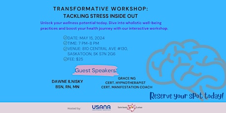 transformative workshop: Tackling Stress Inside Out