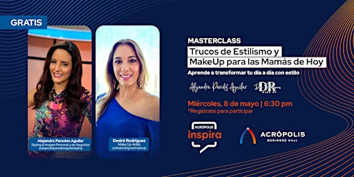 Imagem principal do evento Masterclass: Trucos de estilismo y makeup para las mamás de hoy.