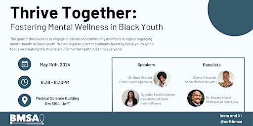 Primaire afbeelding van Thrive Together: Fostering Mental Wellness in Black Youth