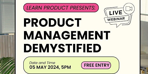 Product Management Demystified: Explore a Career with Purpose primary image
