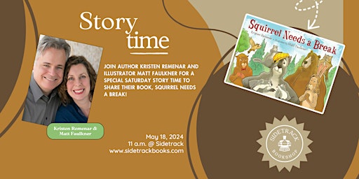 Imagem principal do evento Story Time with author/illustrator duo Kristen Remenar & Matt Faulkner