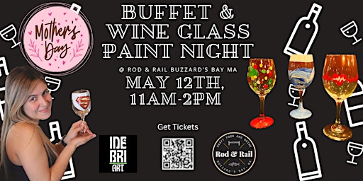Image principale de Mother's Day Buffet & Wine Glass Painting at Rod & Rail