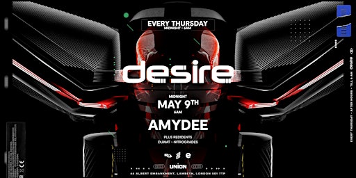 Desire (Your Weekly Thursday After Party) primary image