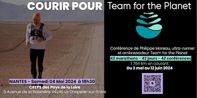 Imagen principal de Courir pour Team For The Planet - Nantes